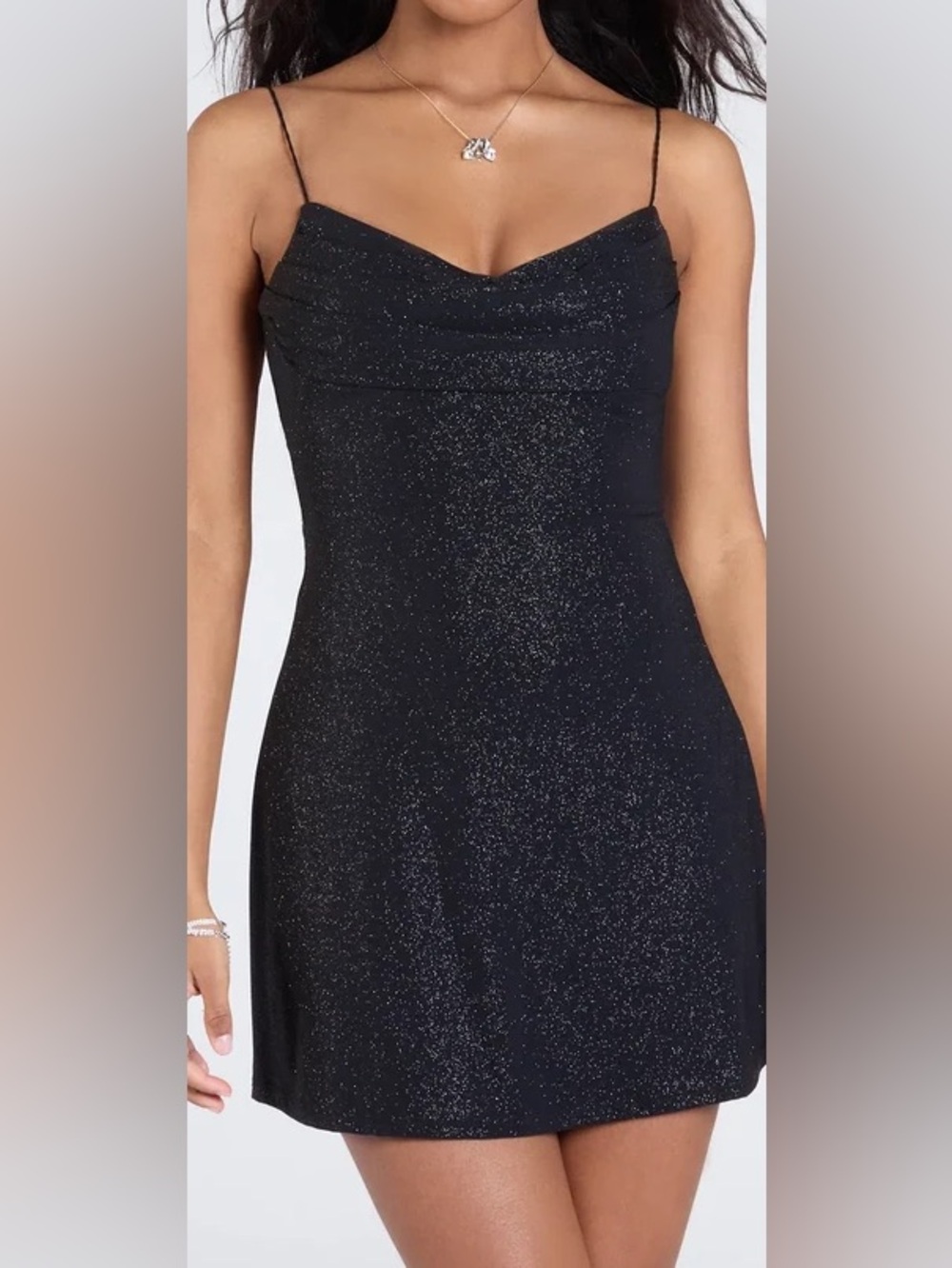 Babyboo Sparkle Black mini bodycon Dress size medium